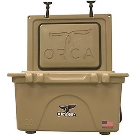 ORCA Orca 206276 ORCT026 26 qt. Insulated Cooler; Tan 206276